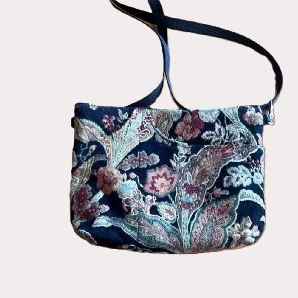 Danny K ~ large zipper ~ tapestry bag